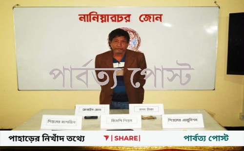 নানিয়ারচরে চেক পোস্টে সেনা তল্লাশি অস্ত্রসহ আটক এক