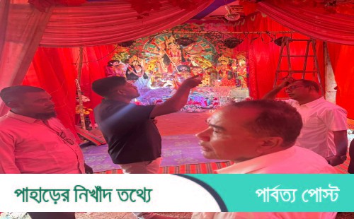 রাজস্থলীতে দুর্গাপূজার নিরাপত্তা নিশ্চিতে ছাত্রদলের সিসিটিভি ক্যামেরা উপহার